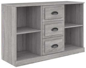 szürke sonoma színű szerelt fa tálalószekrény 104,5x35,5x67,5cm