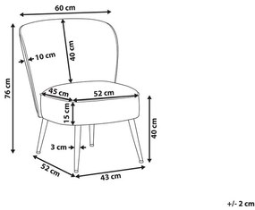 Színes kárpitozott patchwork fotel VOSS Beliani