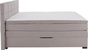 Boxspring ágy, 200x200, szürkésbarna Taupe, APRIL