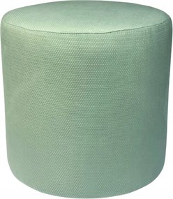 Puff kerek makalu finom plüss, menta mintás