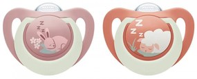 Baba cumi  NUK First Choice Night 0-6m 2 db Bunny/Sheep, vel. 0-6 h