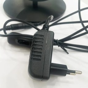 ONLI - LED asztali lámpa RINGS LED/17W/230V 4000K 37 cm fekete