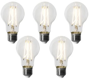 5 db E27 dimbare LED lamp A60 6W 500 lm 3000K