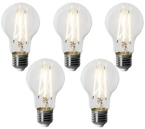 5 db-os E27 szabályozható LED izzó szett A60 6W 500LM 3000K