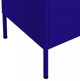 tengerészkék acél tárolószekrény 80 x 35 x 101,5 cm