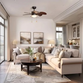 ZEVENTI - Mennyezeti ventilátor FAMARA 1xE14/60W/230V