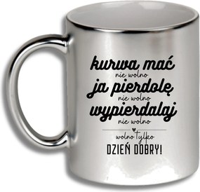 Ezüst Bögre Ajándék Különböző Alkalmak Csak Jó Reggelt