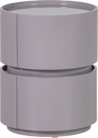 Világosszürke fényes éjjeliszekrény Lunex – WOOOD