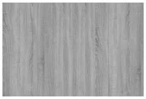 szürke sonoma színű szerelt fa ágyfejtámla szekrényekkel