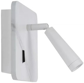 Lucide 77282/03/31 - LED Fali spotlámpa OREGON LED/4W/230V USB fehér