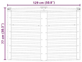 szürke horganyzott acél kerti magaságyás 129 x 129 x 77 cm