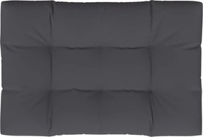 vidaXL antracitszürke szövet raklappárna 120 x 80 x 12 cm