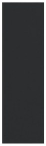Mosott lábtörlő, fekete, 120x400 cm