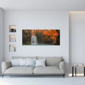 Kép - Vízesés Thaiföldön (120x50 cm)