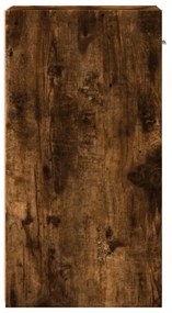 2 db füstös tölgy színű szerelt fa éjjeliszekrény 35x34x65 cm