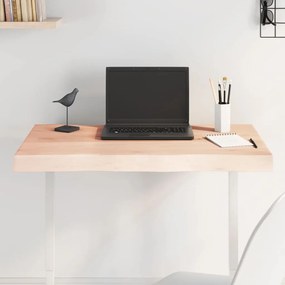 asztallap 80x50x(2-6) cm kezeletlen tömör fa élőszegélyes