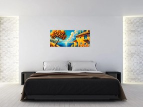 Kép - Ház narancsokkal II. (120x50 cm)