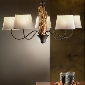 ONLI - Láncra függesztett csillár AGAR 5xE14/6W/230V átm. 80 cm