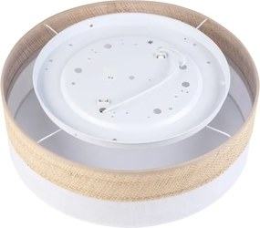 Mennyezeti lámpa SIRJA BOHO 2xE27/15W/230V átmérő 45 cm bézs/fehér
