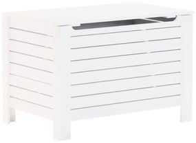 RANA fehér tömör fenyőfa tárolóláda fedéllel 100 x 49 x 54 cm