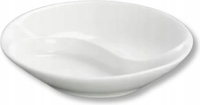 Osztott szószos tányér fehér porcelán szójaszószhoz 9 cm Wilmax