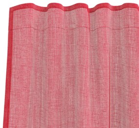 2 db borvörös fátyolfüggönyök hurokkal 140x260 cm