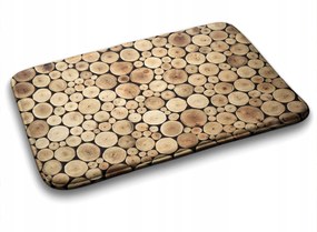 Fürdőszobaszőnyeg puha fa rönk 90x60 cm