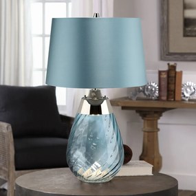 Elstead Lighting LENA LENA-TL-L-BLUE Asztali lámpa 1x60W/E27+7W/GU10 3000K 620LM