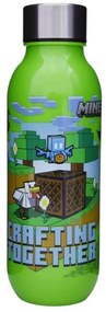Minecraft Crafting műanyag kulacs csavaros kupakkal 640 ml