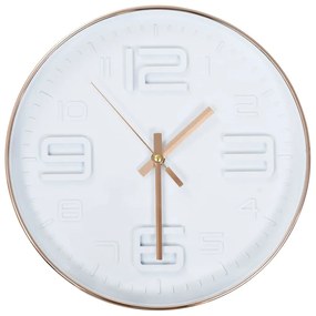 rézhatású falióra 30 cm