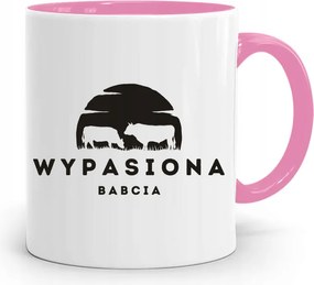 Rózsaszín Bögre Nagymamáknak Nagymama nyomott mintával