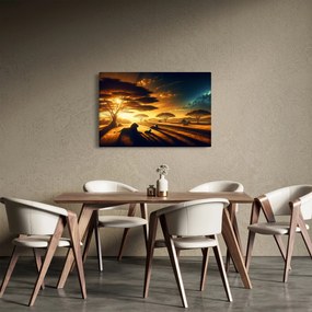 Kép - Pihenő oroszlánok (90x60 cm)