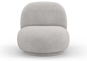 Világosszürke buklé fotel Chuck – Micadoni Home