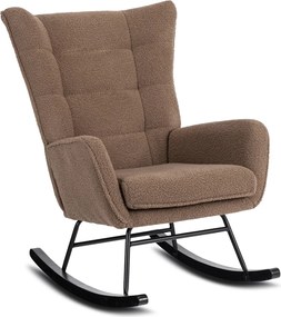 JACKSON hintafotel barna bouclé kárpittal