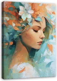 Vászonkép Absztrakt Női Arc A Hálószobába Konyha Nappali Vászonkép 120x80