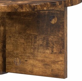 vidaXL Falpolc 2 pcs Füstölt tölgy 38 x 19 x 19 cm Faanyag