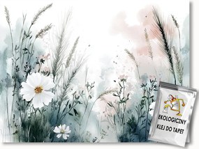 Fotótapéta Flizelina Természet Rét Mező Virágok Gabona Kalászok 400x280 ragasztó