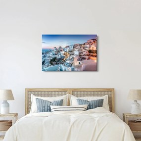 Kép - Alkonyat Santoriniban (90x60 cm)