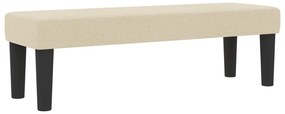 Box Spring ágy matraccal és paddal, krém 200x200 cm szövet