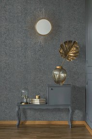 Holden Decor Essence Boa kék kígyóbőr mintás fémhatású vlies tapéta – 66282