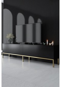 TV szekrény Lord - Black, Gold