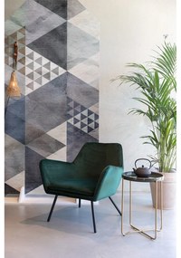 Bon sötétzöld bársony fotel - White Label