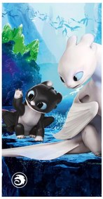 Így neveld a sárkányodat Little Kin fürdőlepedő, strand törölköző 70x140cm