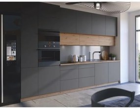 LANGEN D60Z mosogató szekrény artisan tölgy / matt szürke jobbos kivitel