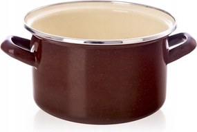 Zománcozott fazék 2 L Orion Brown Retro 18 cm Indukciós Mosogatógép