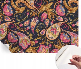 Design fali fotótapéta öntapadós színes paisley 104x70 cm