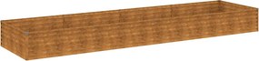 vidaXL corten acél kerti magaságyás 387x100x36 cm