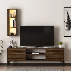 Bien TV-állvány, dió, 150 cm