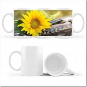 Fotó bögre Napraforgó a bőröndön