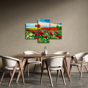 Kép egy mező mákkal (90x60 cm)